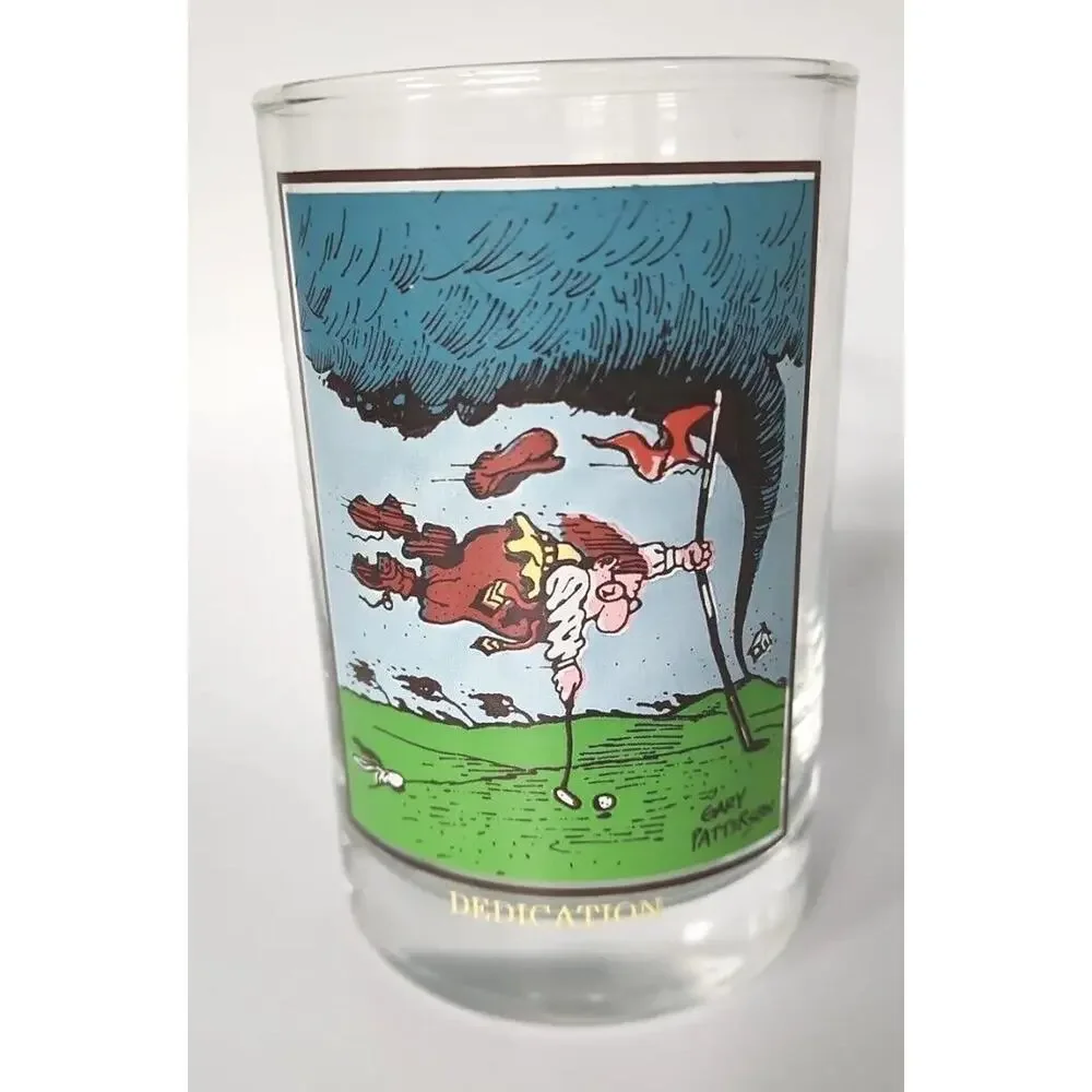1982 Thought Factory Gary Patterson Dedication Arby's Collectors Series GlassU94